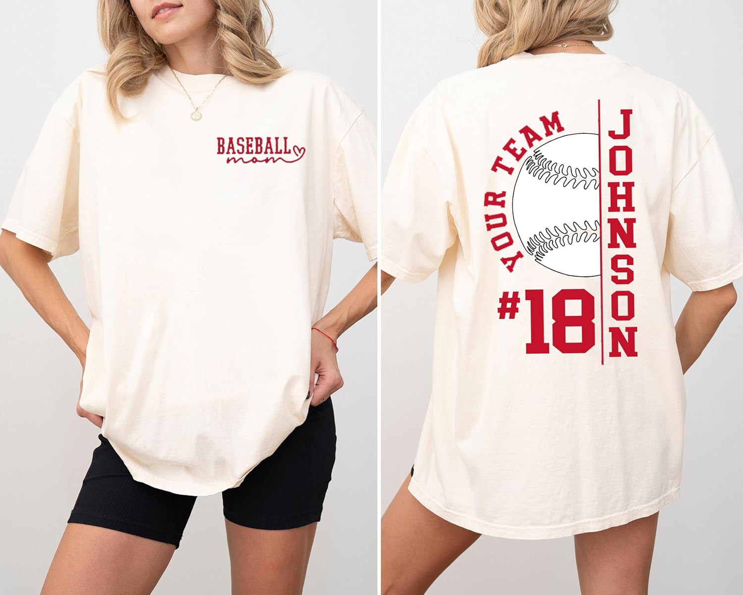 NAZENTI Personalized Baseball Mom Shirt, Custom Baseball Sweatshirt for Women, Sports Moms Gifts, Baseballs Moms Gifts - Image 6