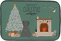 Vista 323 de Caroline's Treasures CK7824DDM - Tapete absorbente para secado de platos con diseño de bulldog inglés, rojo y blanco, para encimera de cocina, 14 x