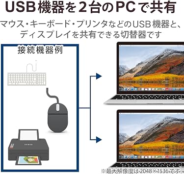 erekomu KVM Switch USB VGA