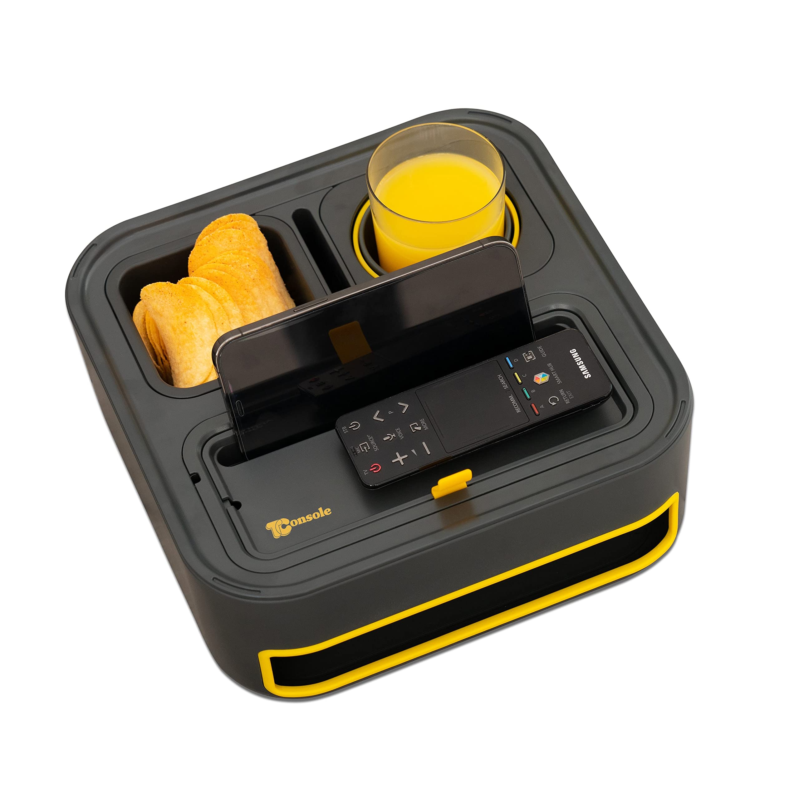 TConsole,Sofa Tray, Couch Arm Table, Cup Holder, Self Balancing, Couch Organizer,Sofa Buddy, Sofa Console for Couch, Bed, Car, Video Gaming