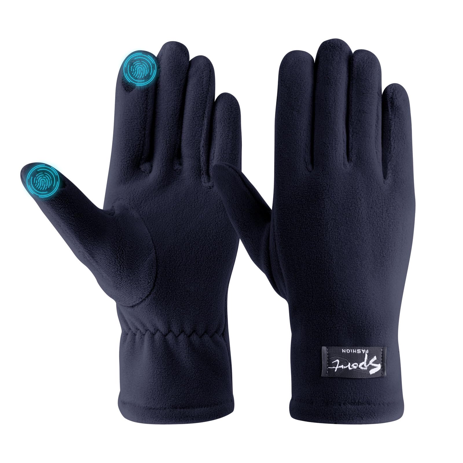 InfiniZer Women's Fleece Gloves Winter Soft Thermal Touch Screen Gloves for Outdoor Driving