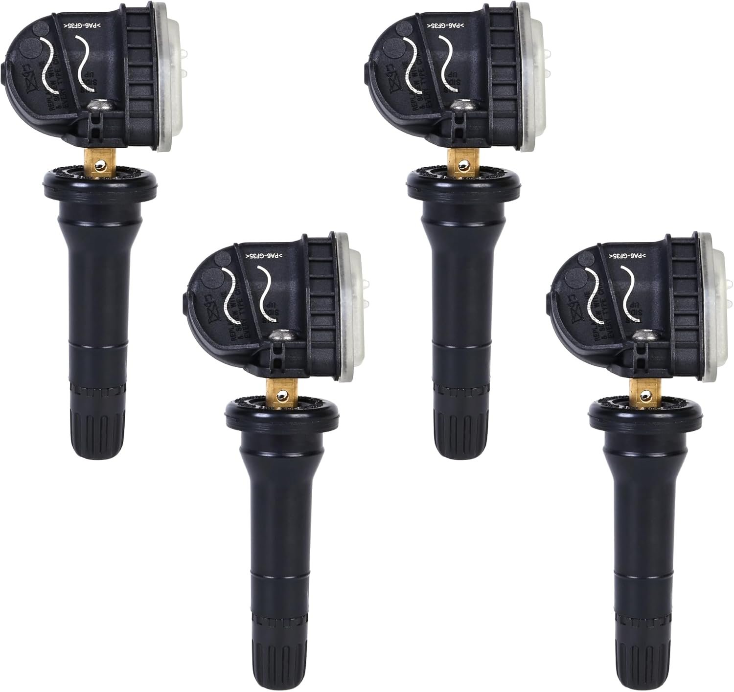 TPMS Sensors Set of 4 Pre-Programmed Tire Pressure Sensor 315MHz Fit for Ford F-150 Edge 2015-2017 Lincoln MKZ 2018–2020 Replaces HC3Z1A189A F2GZ1A189A