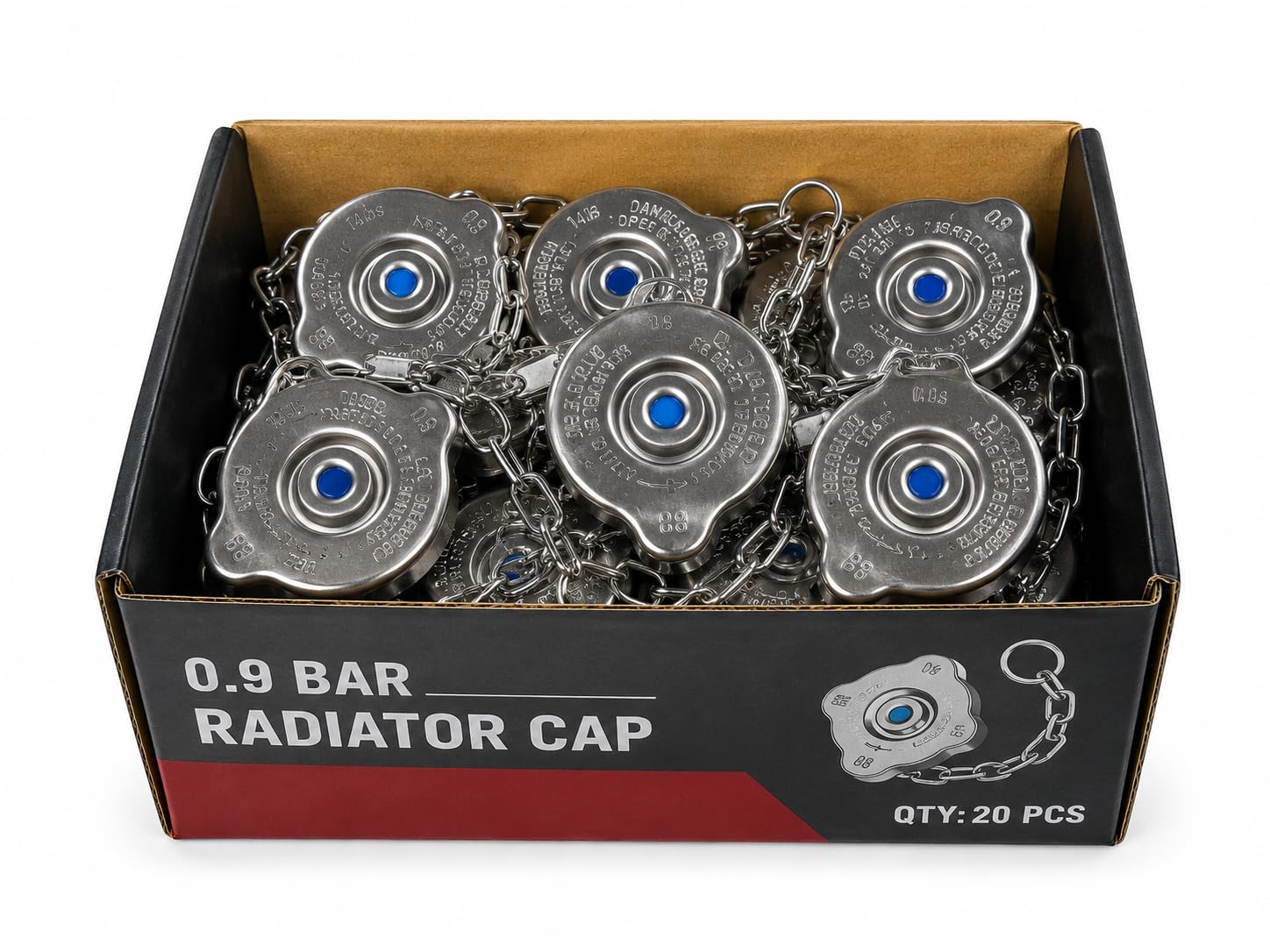 100% original Radiator Cap 0.9 Bar (14 lbs), High Quality Metal Construction, Leak Proof Seal, Fits Most Standard Radiators, oem part TECIL brand-image-10