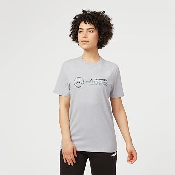 Mercedes AMG Petronas Formula One Team - Official Formula 1 Merchandise - Large Logo T-Shirt - Grey - XS