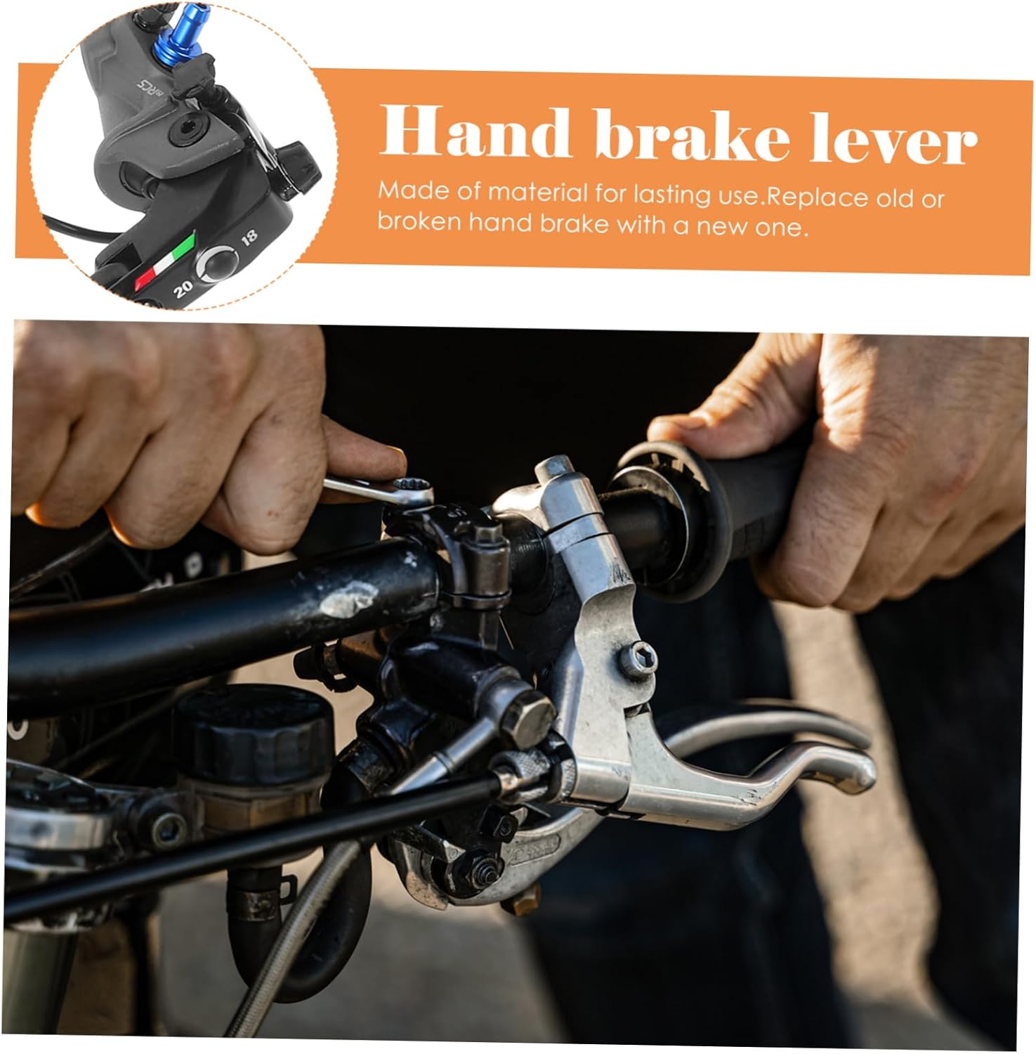 CNC Hydraulic Motorcycle Brake Hand Lever Adjustable Left and Right Brake Pump Universal Clutch Lever for Motorcycle Modification Sturdy Parts for Riders