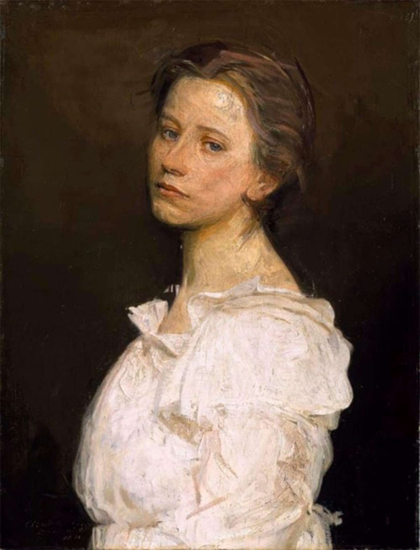 POSTERIIk Famous Animal Posters Vintage Picture Young Woman in White by Abbott Handerson Thayer Modern Wall Decor for Home Decor 60x90cm