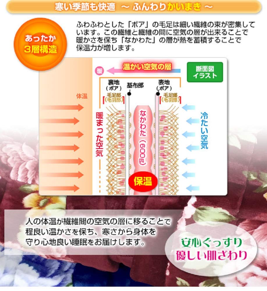 羽毛かい巻き Amazon｜共進繊維 かいまき かいまき布団 着る毛布 かいまき毛布
