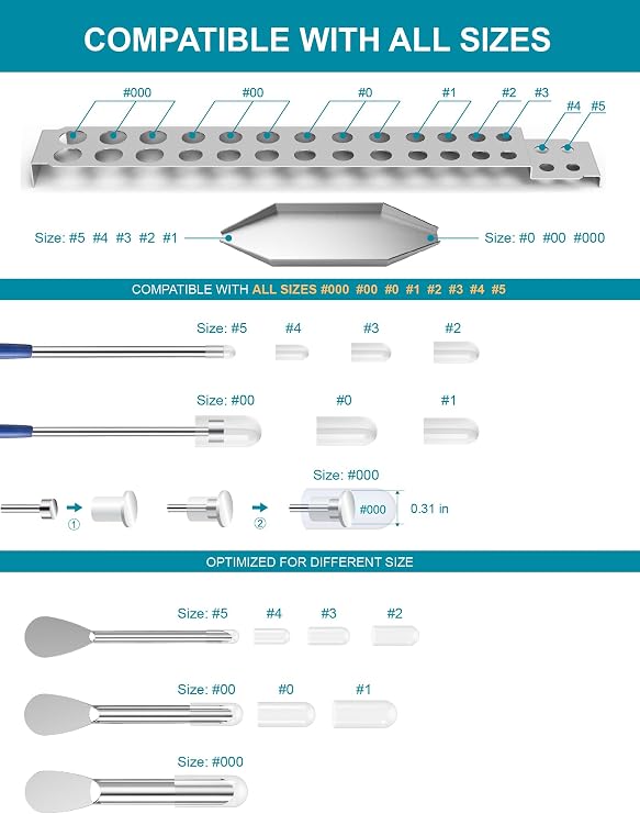 Capsule Filling Machine Kit – Pill Filler Tray Tools for Quickly Maker Empty Gel Capsules All Size 000 00 0 1 2 3 4 5, Lab Spoons Spatula Scoops Tool (13Pcs Plus)