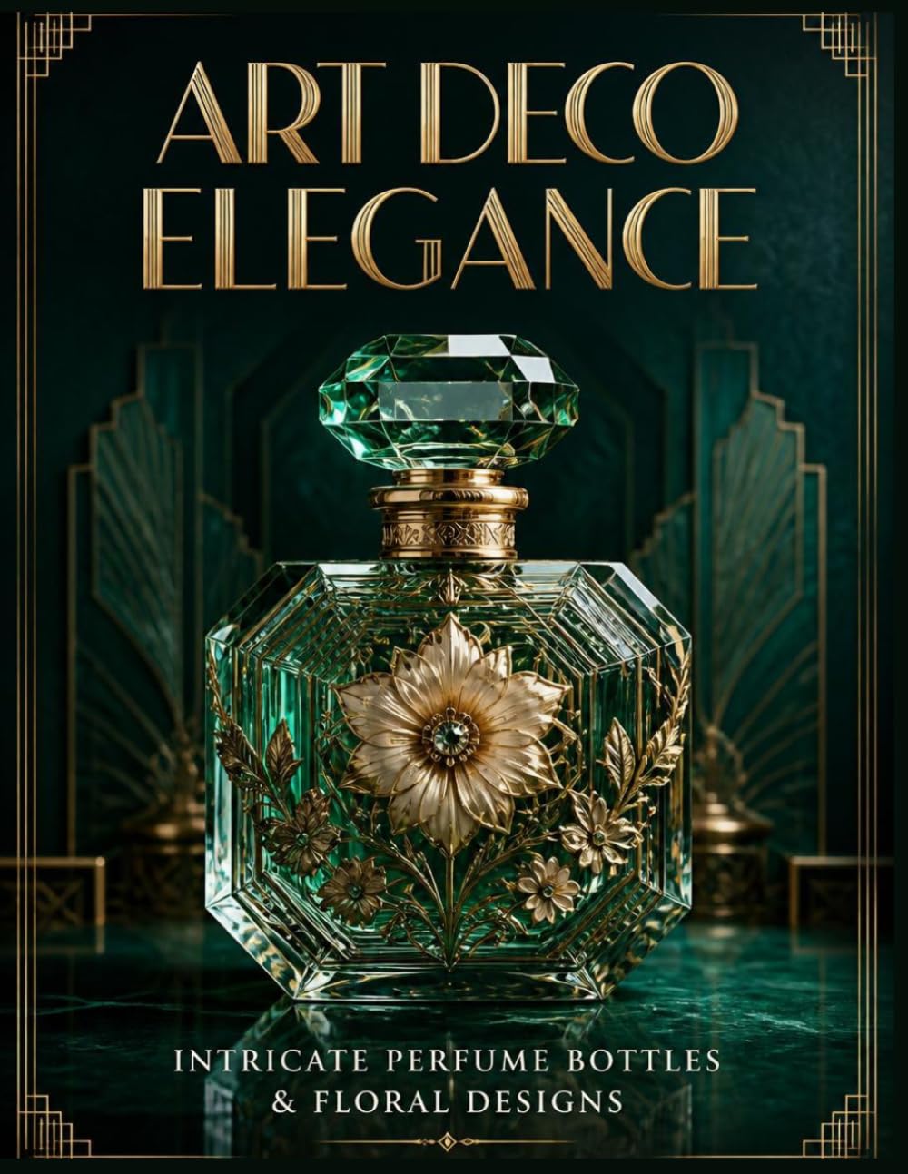 Art Deco Elegance: Intricate Perfume Bottles & Floral Designs: A High-Key Grayscale Adult Coloring Book for Mindfulness and Sophistication (Intricate Mystique)