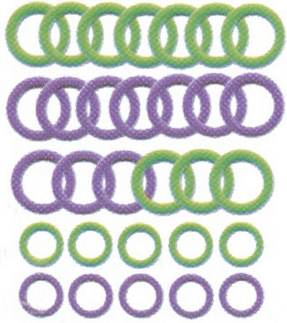Clover Soft Stitch Ring Markers, Multicoloured
