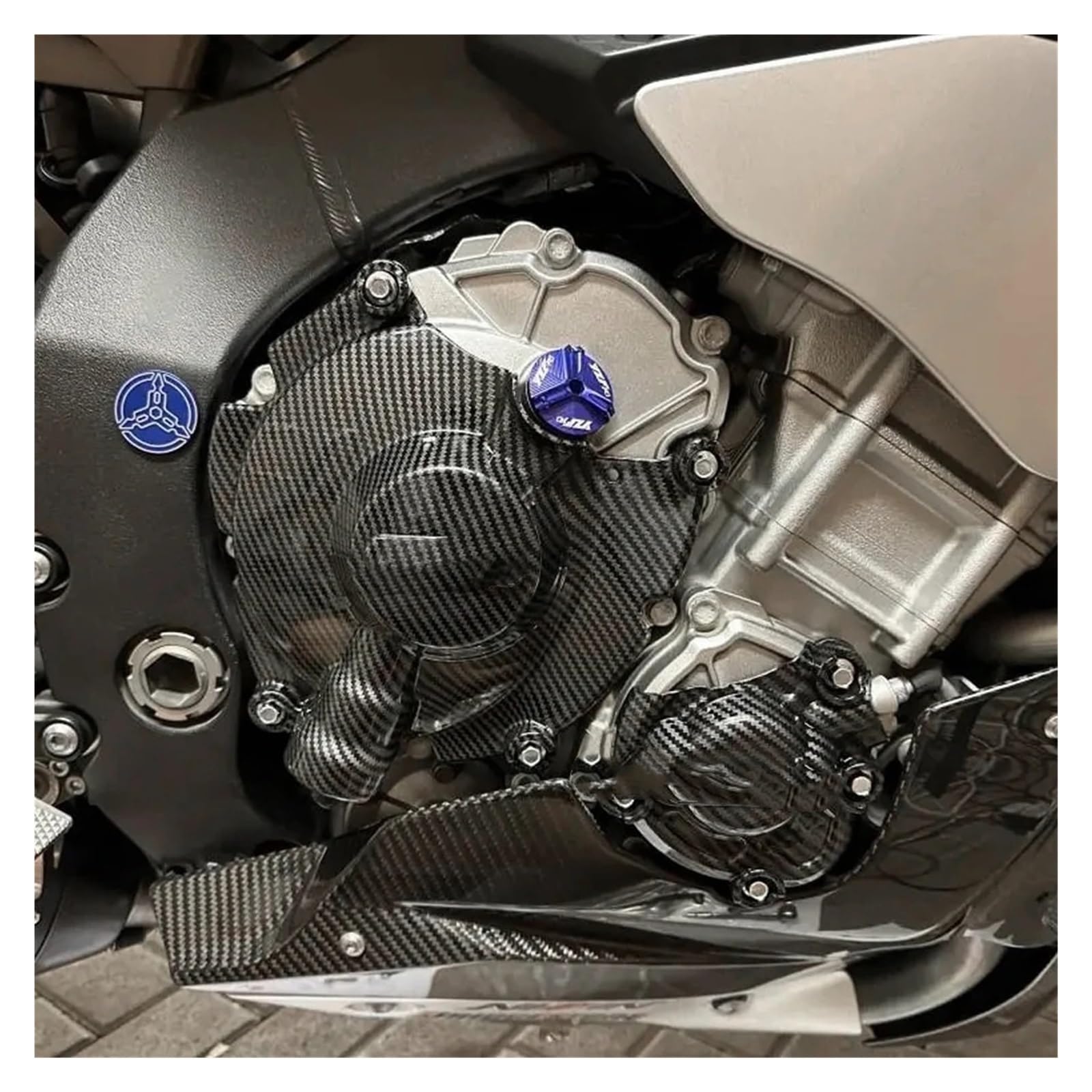 Copertura motore Custodia protettiva Per YAM&AHA YZF R1 R1M 2015-2024 2016 2017 2018 accessori di copertura protettiva per la resistenza cofano motore motociclo