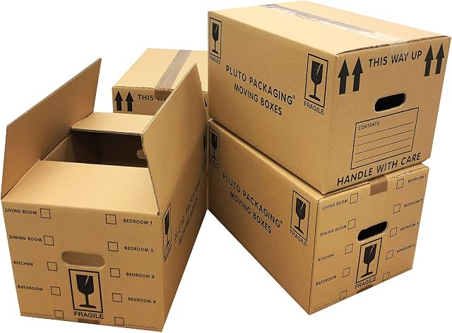25 Strong Cardboard Storage Packing Moving House Boxes 47cm x 31.5cm x 25cm 44 Litres