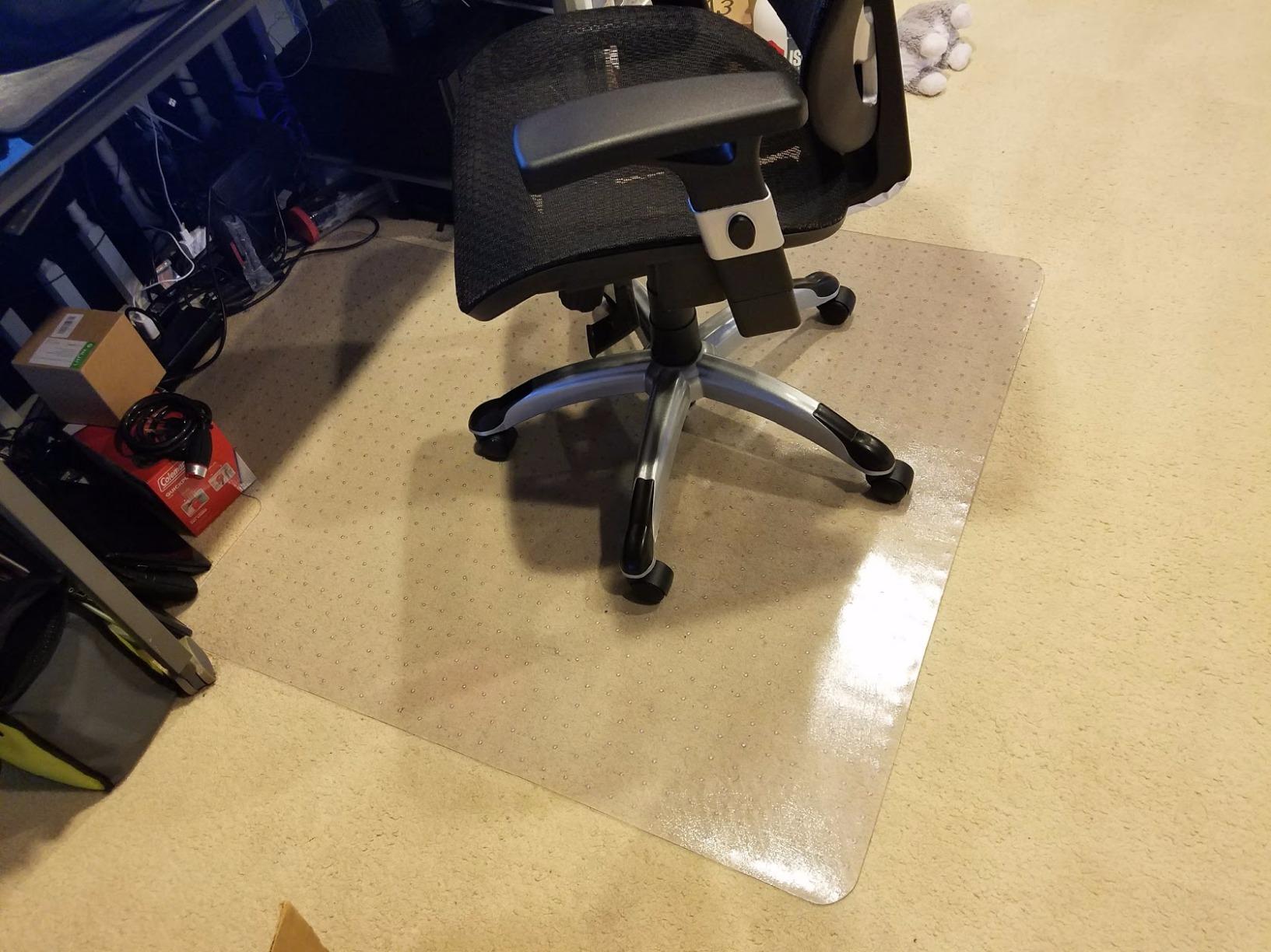 Dimex 45"x 53" Clear Office Chair Mat with Lip for Low