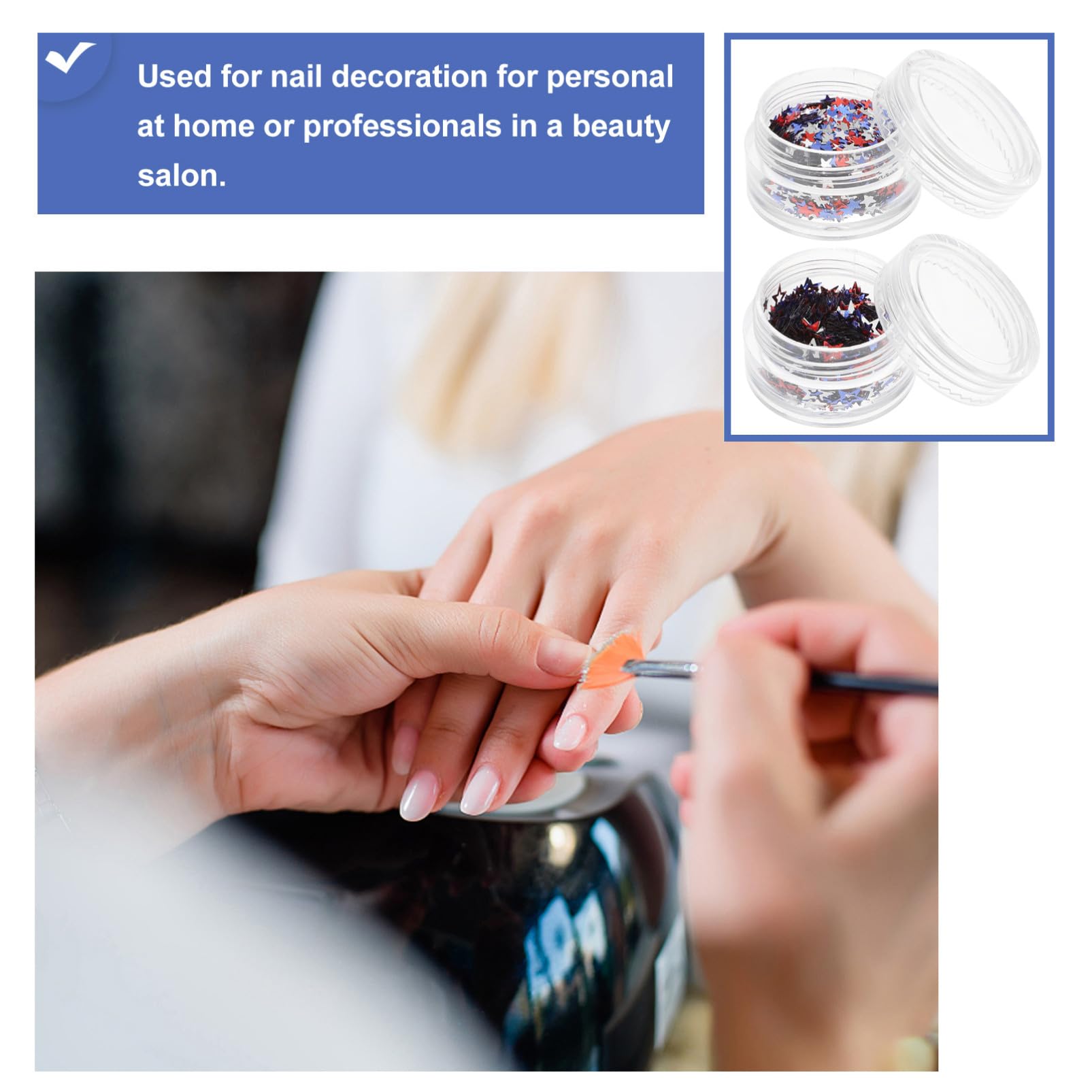 VALICLUD Decorazioni Per Unghie Glitterate Brillantini Colori Per Nail Manicure Te