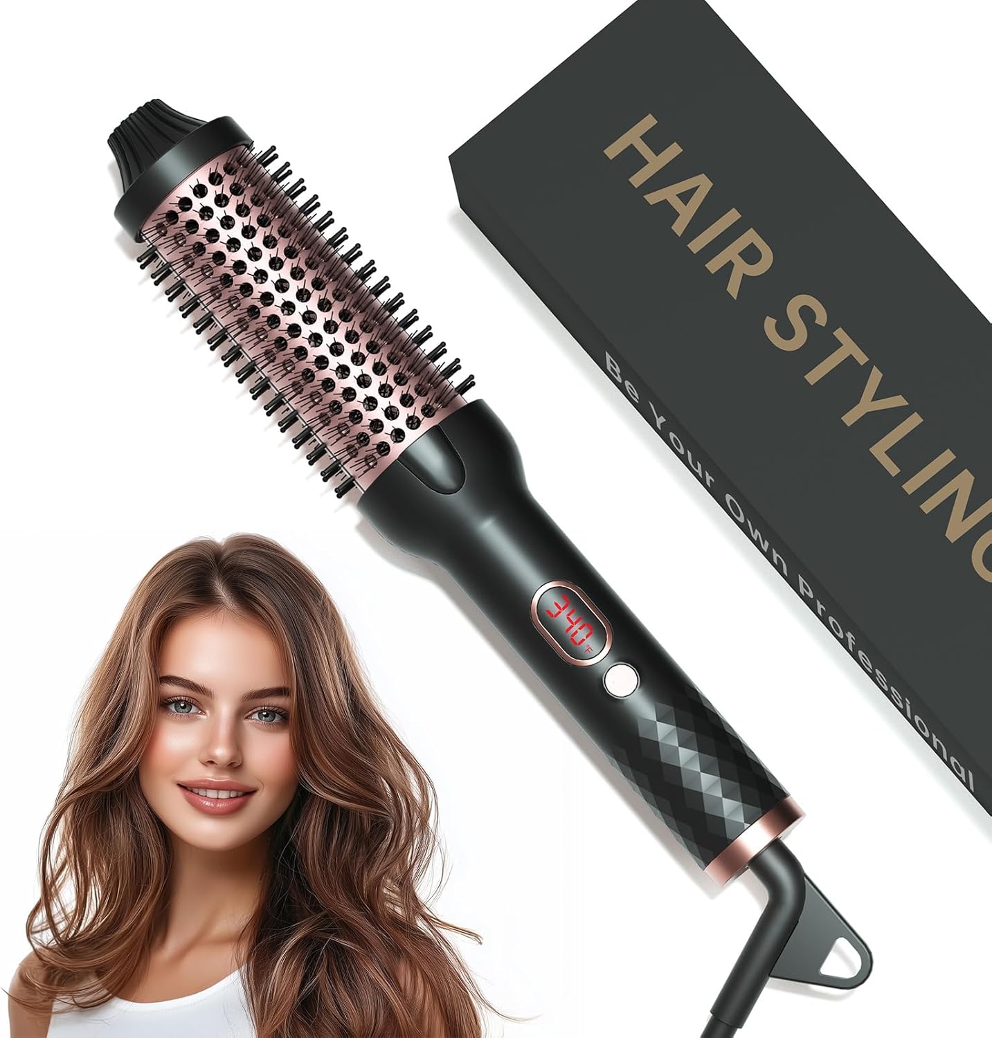 Ceramic Hair Styling Brush | 32mm Thermal Curling Tool main image 0