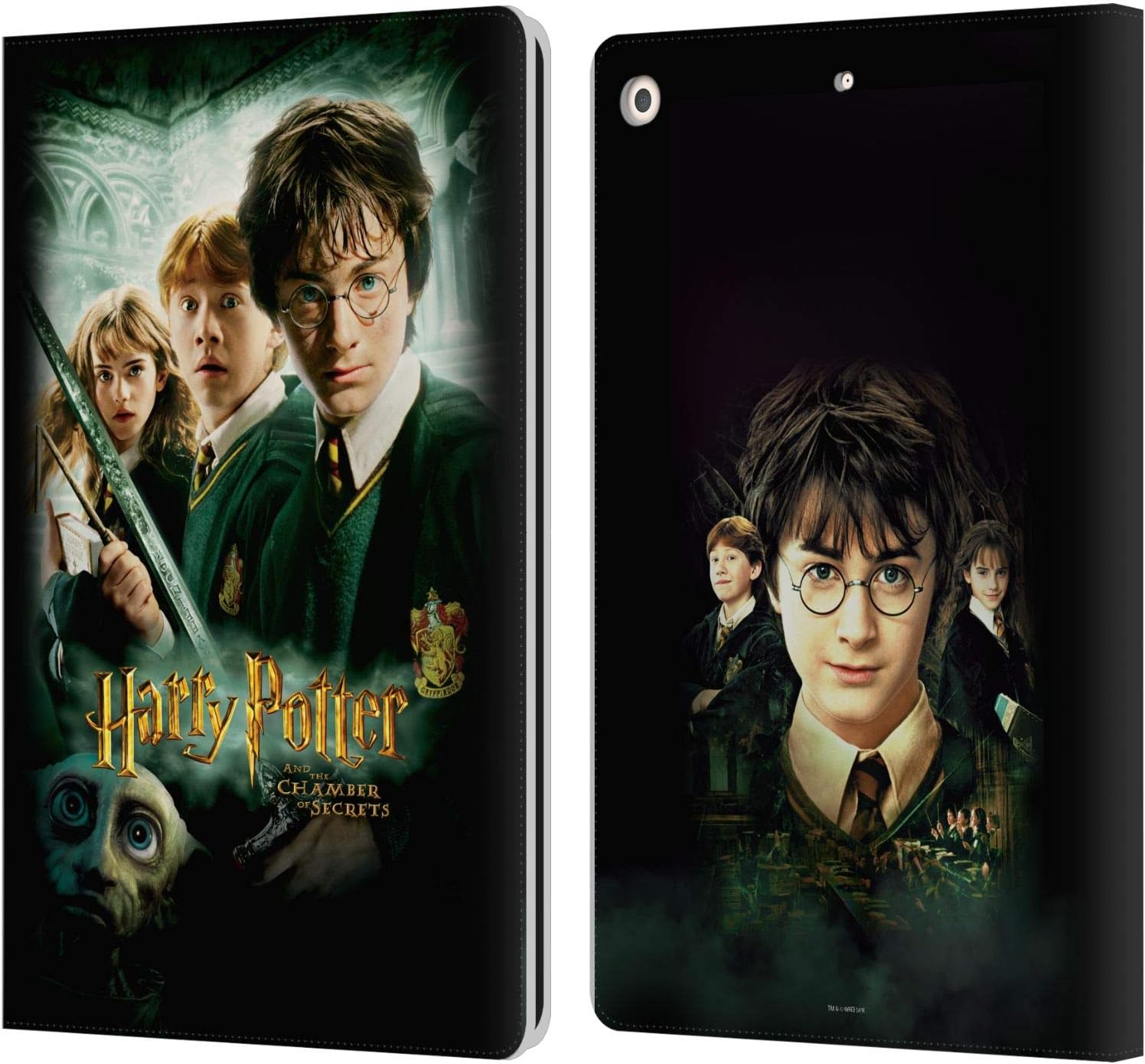 Head Case Designs Officially Licensed Harry Potter Movie Poster Chamber of Secrets III Leather Wallet Case Compatible with Apple iPad 10.2 2019/2020/2021