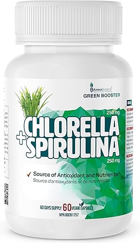 Miniatura 7 de Green Booster Synbiotic Chlorella Spirulina Cápsulas orgánicas 60 cápsulas veganas