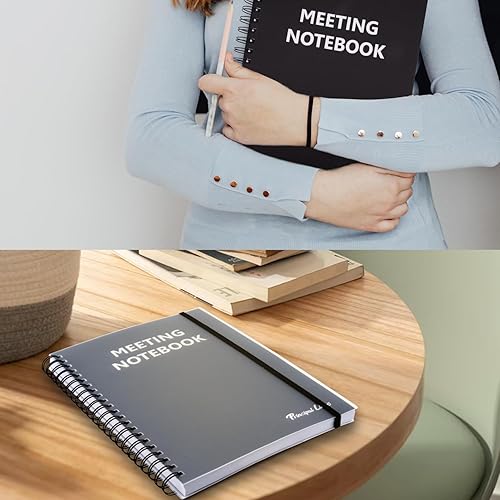 Miniatura 8 de Cuadernos de reuniones para el trabajo de 8.5 x 11 pulgadas, cuaderno de trabajo profesional A4 para tomar notas, planificador diario con sección de