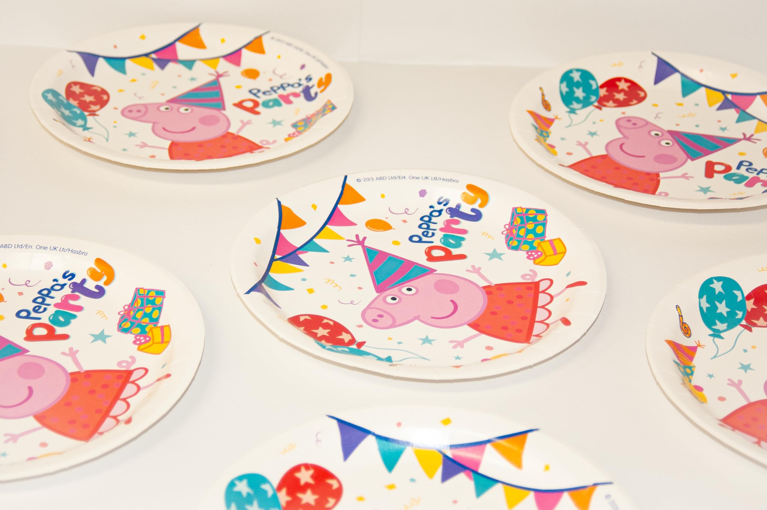 8 Piatti Di Compleanno Peppa Pig, Monouso 18 Cm, Per Feste A Tema Bambini, Decorazioni Allegre E Colorate - 2