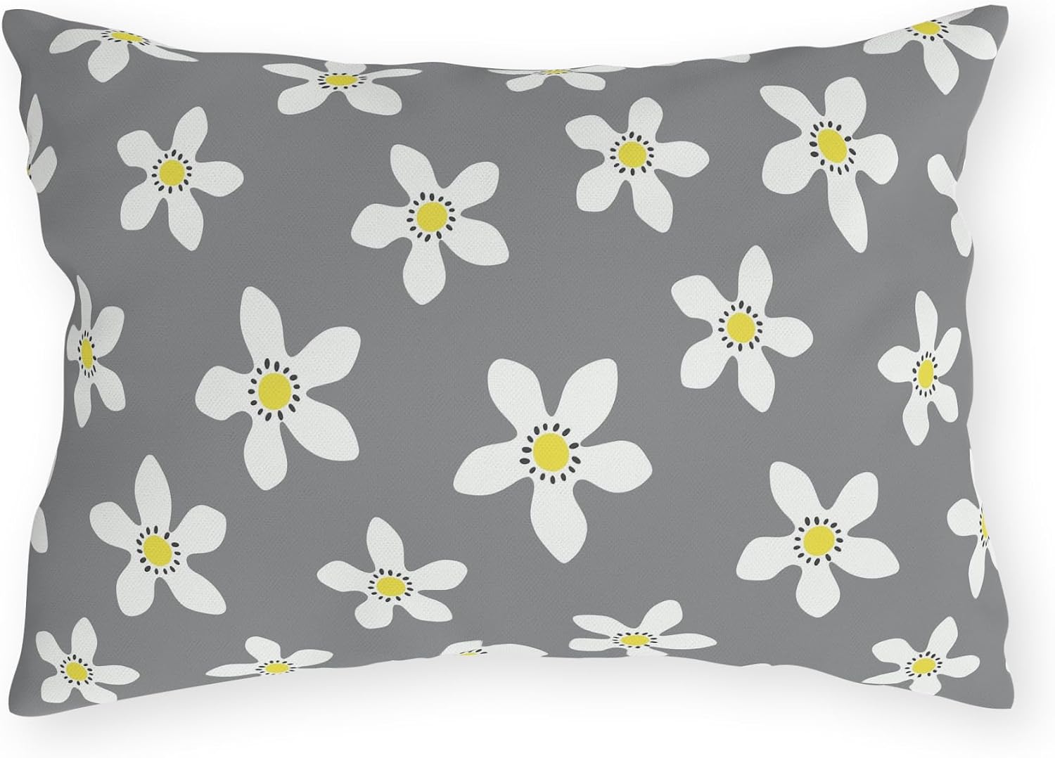 Daisy Outdoor Throw Pillow – Water-Resistant Floral Cushion for Patio, Garden, or Porch Seating