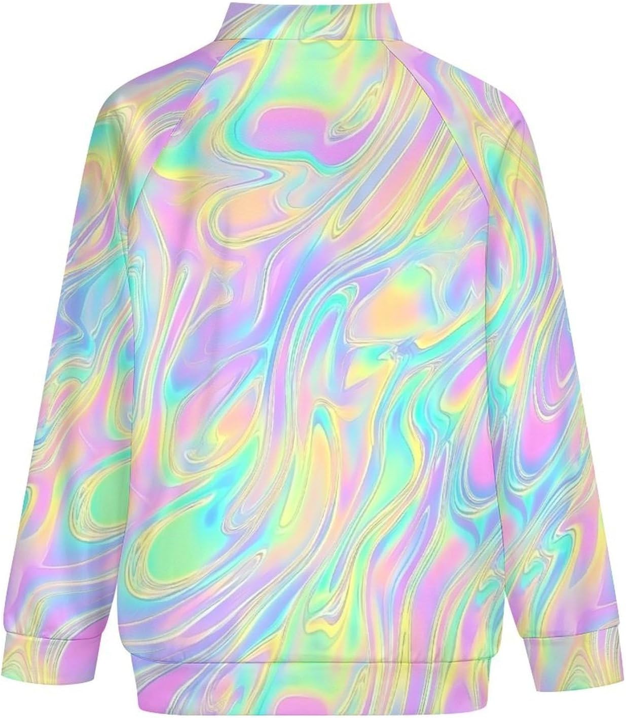 Trippy Men's Zip Up Sweatshirt Casual Sweater Jackets Long Sleeve Tops Lightweight Coat