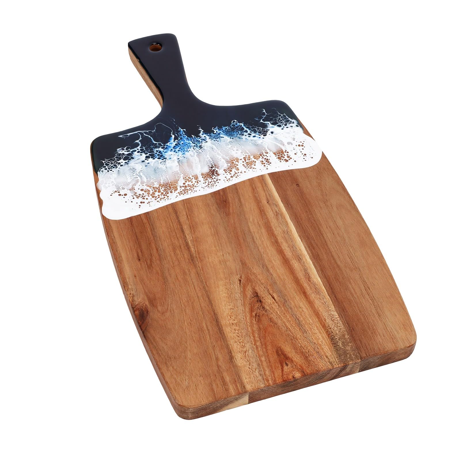 Topiky Tabla de Queso con, Madera Sólida, 50x29.5 Cm