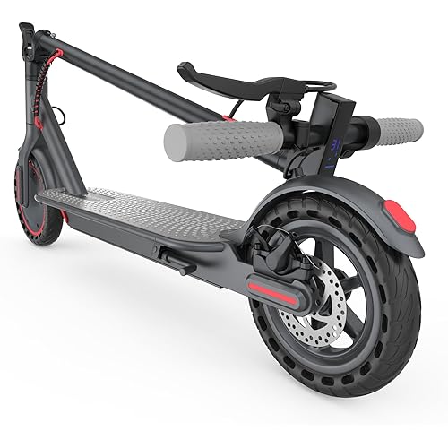 Roinside Electric Scooter - 8.5"/10''/14'' Solid Tires, 350W/500W Motor, Up to 19/22MPH& 16/21/23/24Miles Long-Range Portable Commuting Scooter for Adults with Double Braking System, App