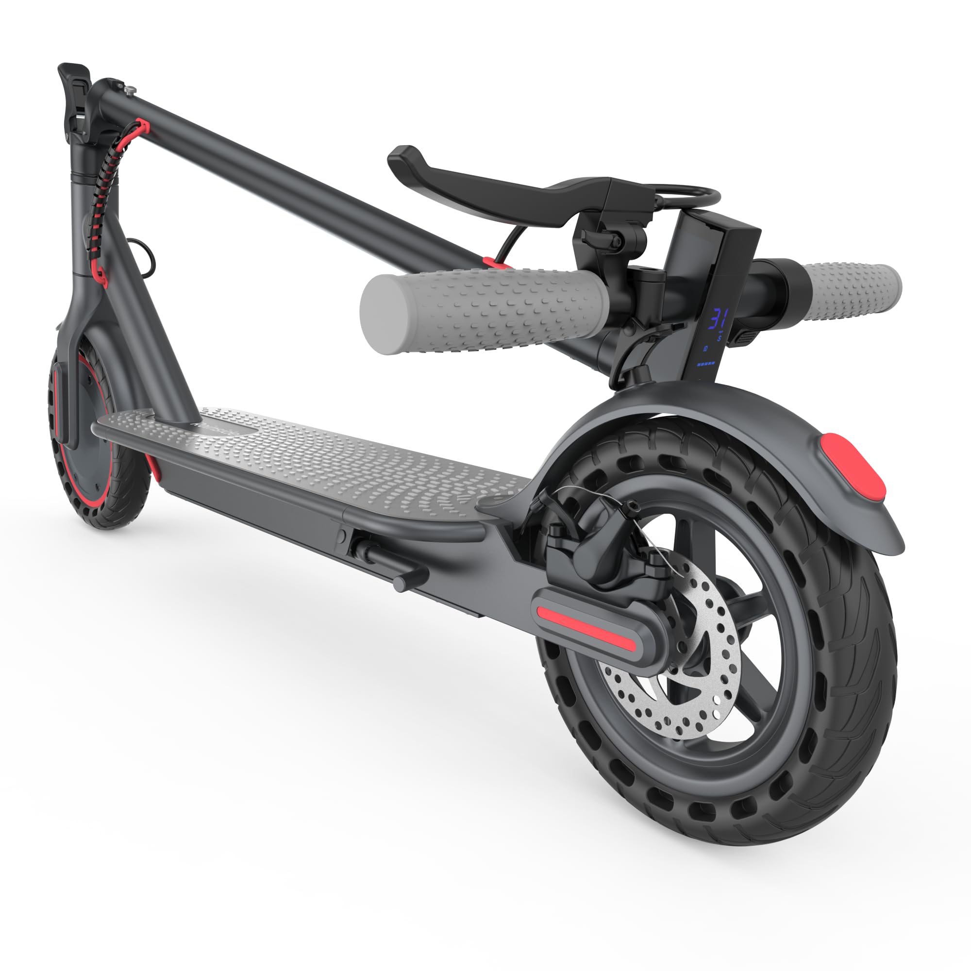 Roinside Electric Scooter - 8.5"/10''/14'' Solid Tires, 350W/500W Motor, Up to 19/22MPH& 16/21/23/24Miles Long-Range Portable Commuting Scooter for Adults with Double Braking System, App
