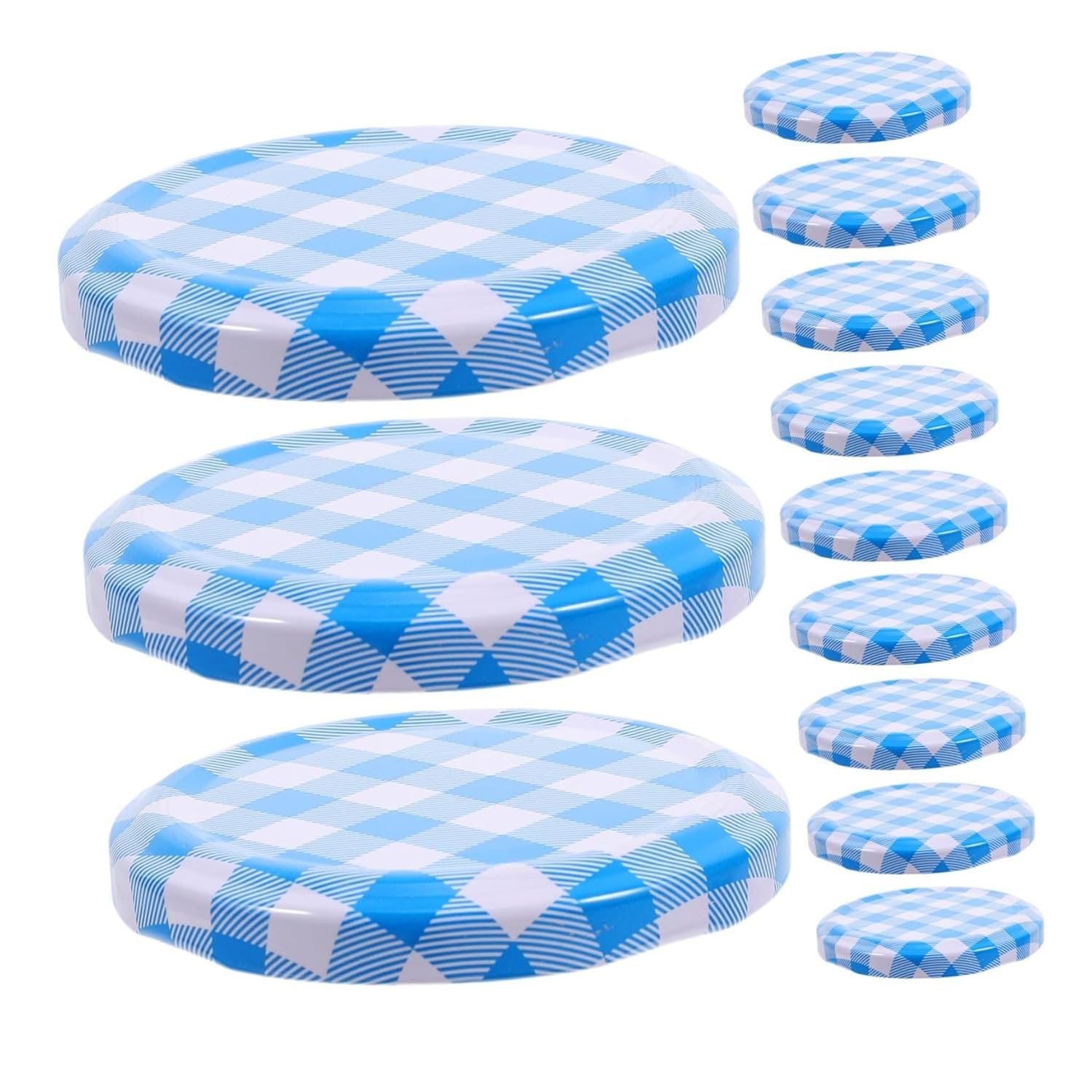 50pcs Airtight Lid Sealing Canning Lids Reusable Canning Jar Lids Jar Lids Leakproof Canning Lids Canning Lids Regular Mouth Wide Mouth Jar Lid Sky-Blue Iron - Assortment Gasket Kit(Sky Blue)