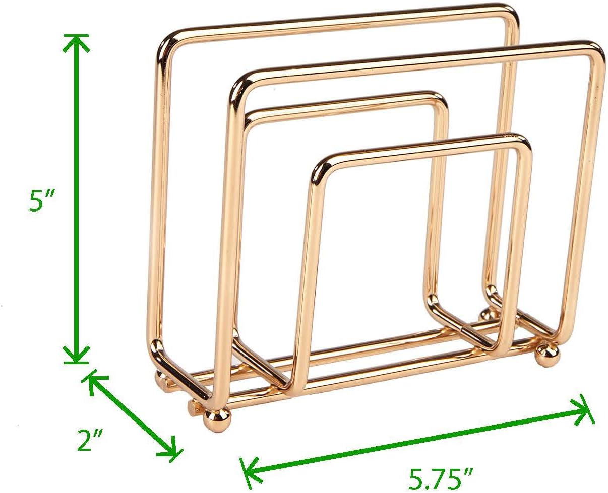 Mind Reader Modern Rose Gold Napkin Holder, 5.75 x 2 x 5