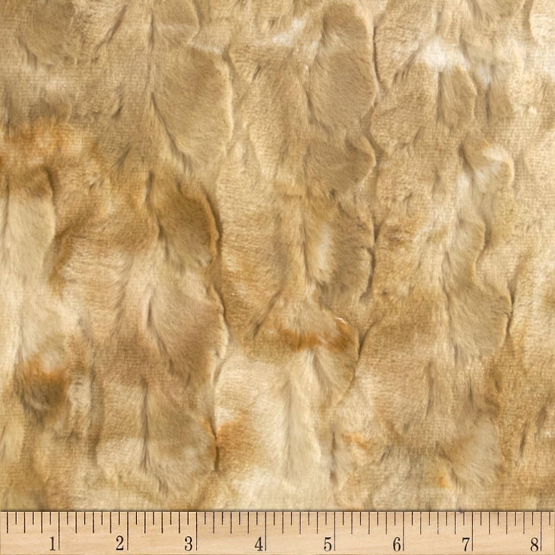 Shannon Minky Luxe Cuddle Tie-Dye Rabbit Beige, Fabric by the Yard