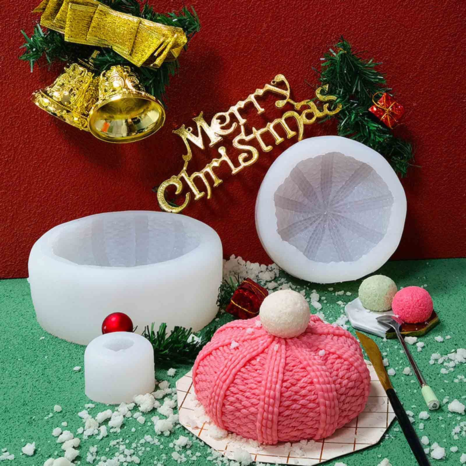 Moules à savons, chocolats, bonbons, gâteaux, décoration de gâteau en forme de chapeau de Noël, cadeau de pâtisserie