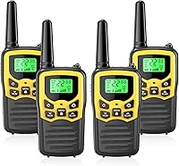 Vista 8 de Walkie Talkies, MOICO Walkie Talkies de largo alcance para adultos con 22 canales FRS, Walkie Talkie familiar con linterna LED VOX, pantalla LCD