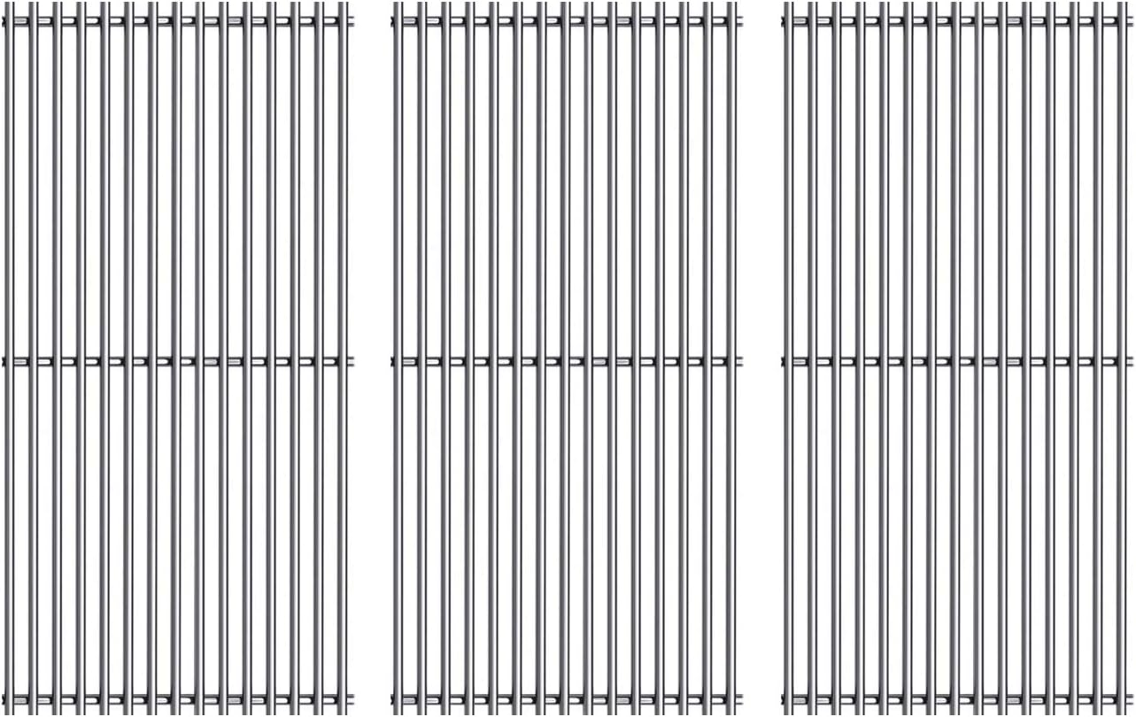 S720-0896 (3-Pack) 17" Stainless Steel Cooking Grate for Homedepot Nexgrill 720-0896B 720-0896 720-0896BK 720-0896E 720-0896C 720-0896CP 720-0898 720-0898A