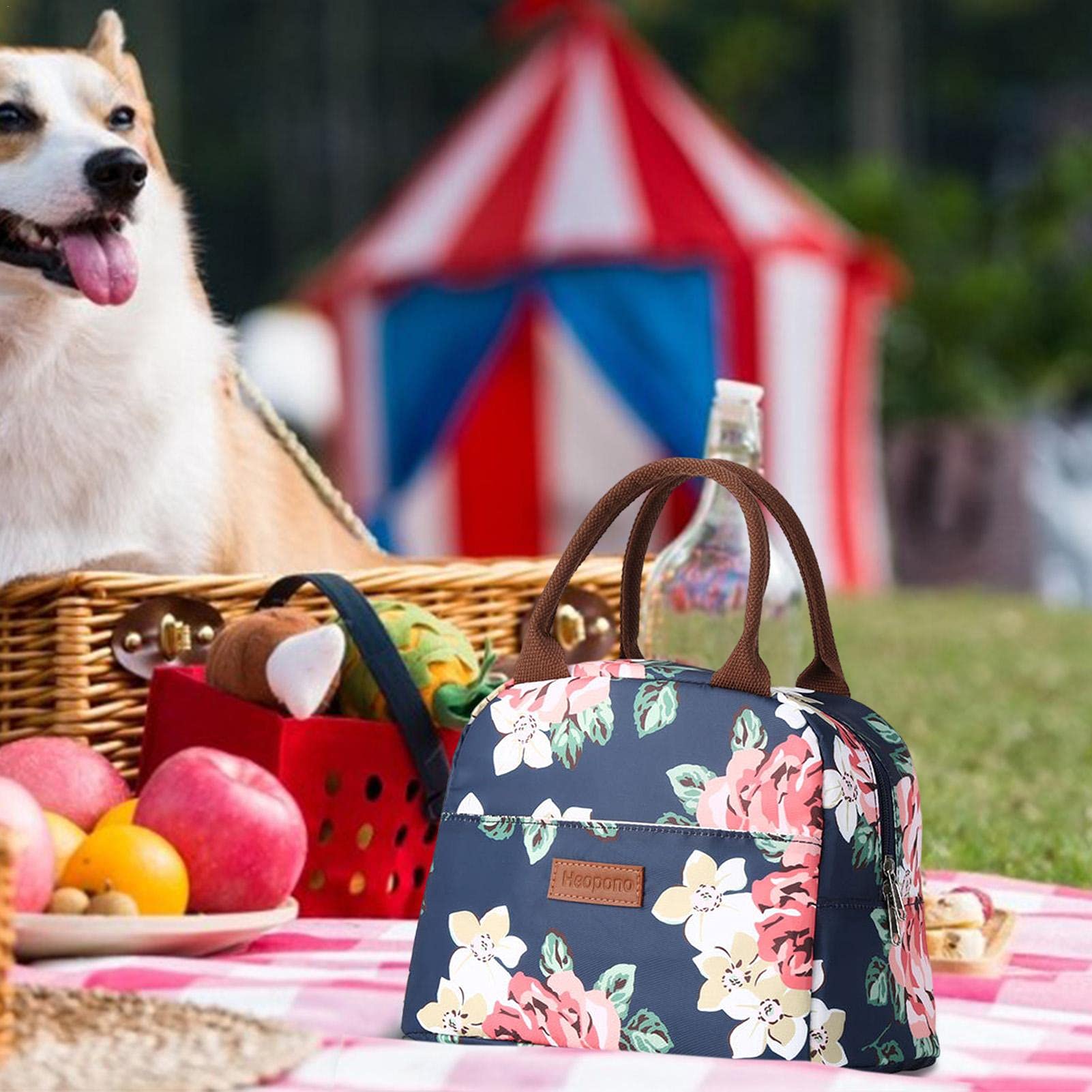 - Bolsa isotérmica para Almuerzo, Reutilizable, Bolsa térmica pequeña | para Almuerzo Almuerzo, Bolsa isotérmica para Mujer, para la Escuela y la Oficina