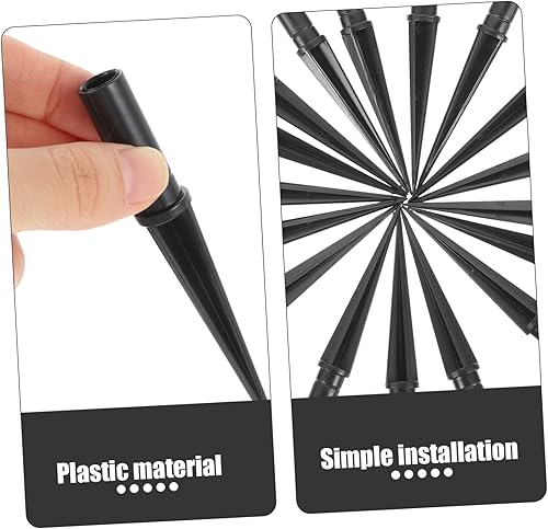 Miniatura 8 de Veemoon 20 estacas de plástico de repuesto para luz solar, para jardín, césped, camino, iluminación, fácil instalación, diseño resistente a la