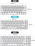 RK ROYAL KLUDGE RK68 (RK855) Wireless/Wired 65% Compact Mechanical Keyboard, 68 Keys 60% Bluetooth Rechargeable Gaming Keyboard with Macro Keys for Windows and Mac (Red Switch, White)