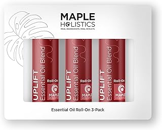 Uplift Essential Oil Roll On - Aromatherapy Essential Oil Roller with Lavender and Citrus Calming Essential Oils - Happy a...
