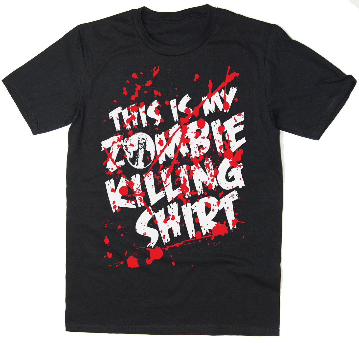 Balcony-Shirts 'This is My Zombie Killing Shirt' Mens T Shirt - Medium Black