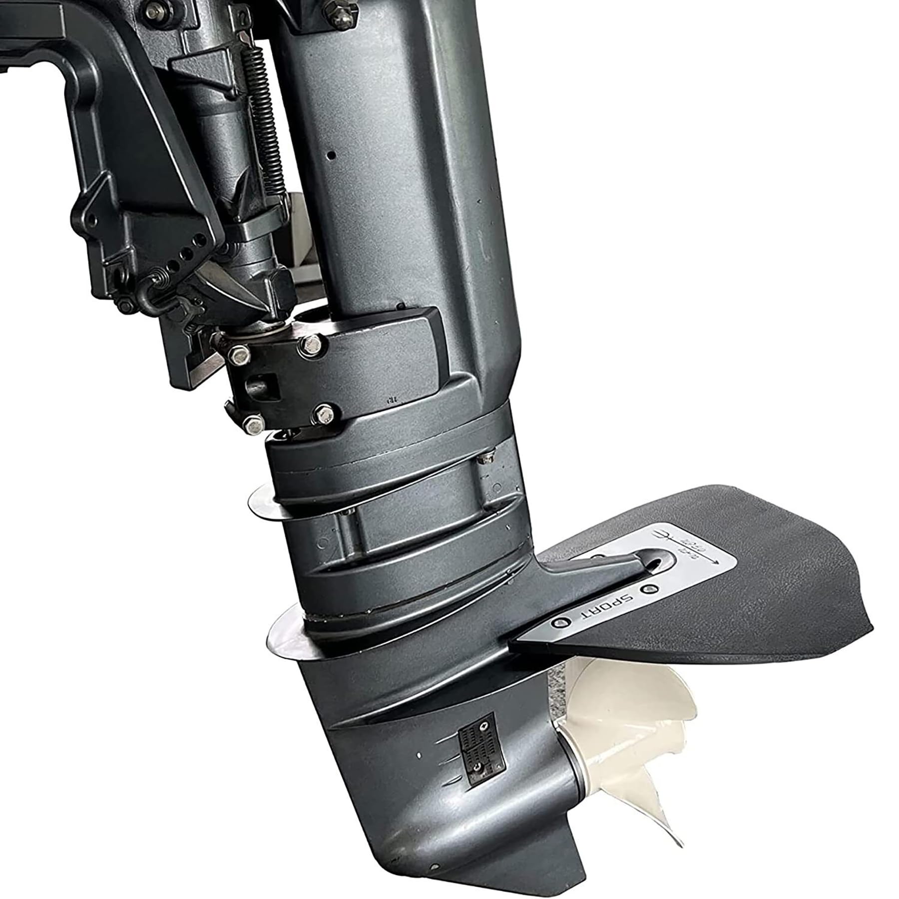 Marine Outboard Hydrofoil Stabilizer Boat Sport-200 Whale Tail Design Compatible with 8HP to 40HP Engines from Mercury Yama-ha Johnson Evinrude Hon-da Suzu-ki & More Brands