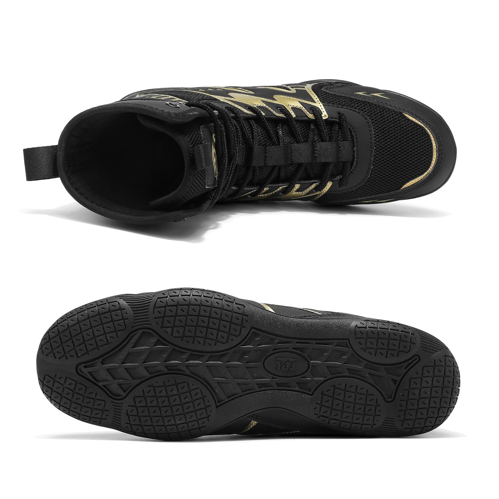 Zapatillas Boxeo Hombre Antideslizantes Zapatillas Lucha Libre Entrenamiento Cruzado Transpirables para Gimnasio Levantamiento Pesas Combate