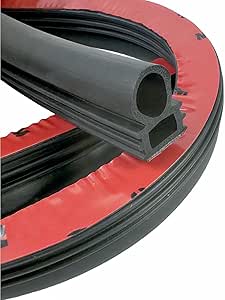 D Shape Door Rubber Seal Strip,1" RV Slide Out Seal Self-Adhesive EPDM 6 Feet