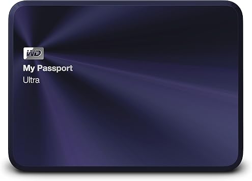 WD 1TB Blue Black My Passport Ultra Metal Edition Portable External Hard Drive USB 3.0