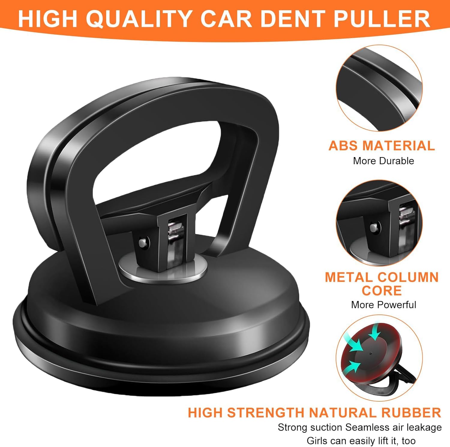Auronp Dent Puller,Car Dent Puller,3 Pack Handle Lifter,Powerful Car Dent Remover,Suction Cup Dent Puller and Paintless Dent Repair Kit for Car Body Dent 5.4in