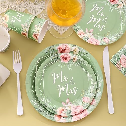 Miniatura 6 de Decoraciones de despedida de soltera, sirve 24 platos de despedida de soltera y juegos de servilletas, decoraciones de despedida de soltera,