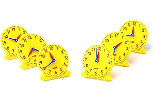 JUDY Classroom Clock for Kids, Analog Student Clock with 12 & 24-Hour...