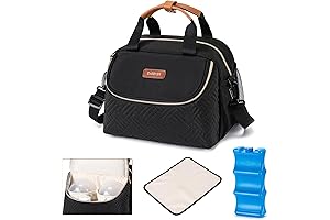 Highly Functional Breast Milk Cooler Bag with Ice Pack for the Discerning Nursing Mom