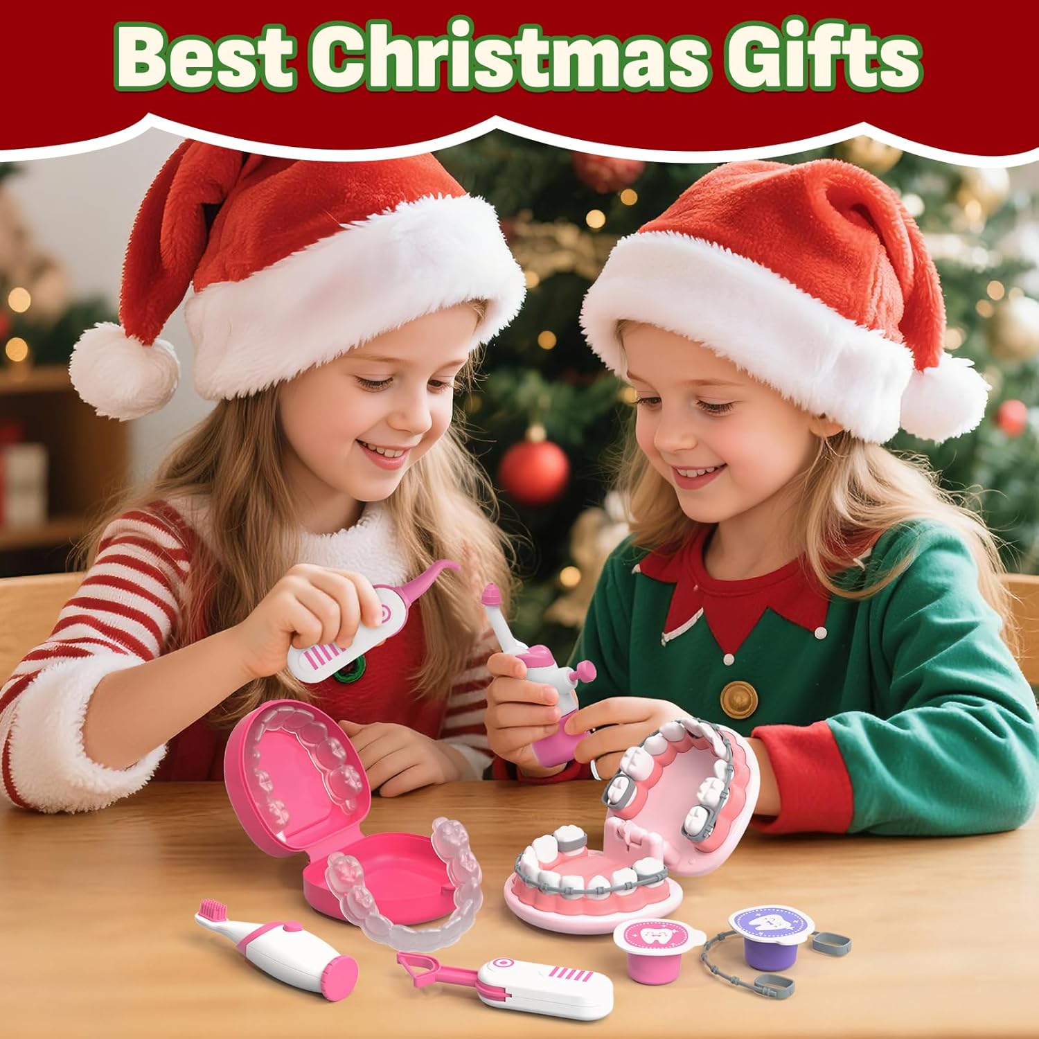 Lehoo Castle Doctor Kit for Toddlers 3-5 Girls, Kids Dentist Play Set, Toys for 3 4  Year Old Girls, Pretend Play for Toddlers, Kids Doctor Playset, Medical Kits for Boys 3 4 5