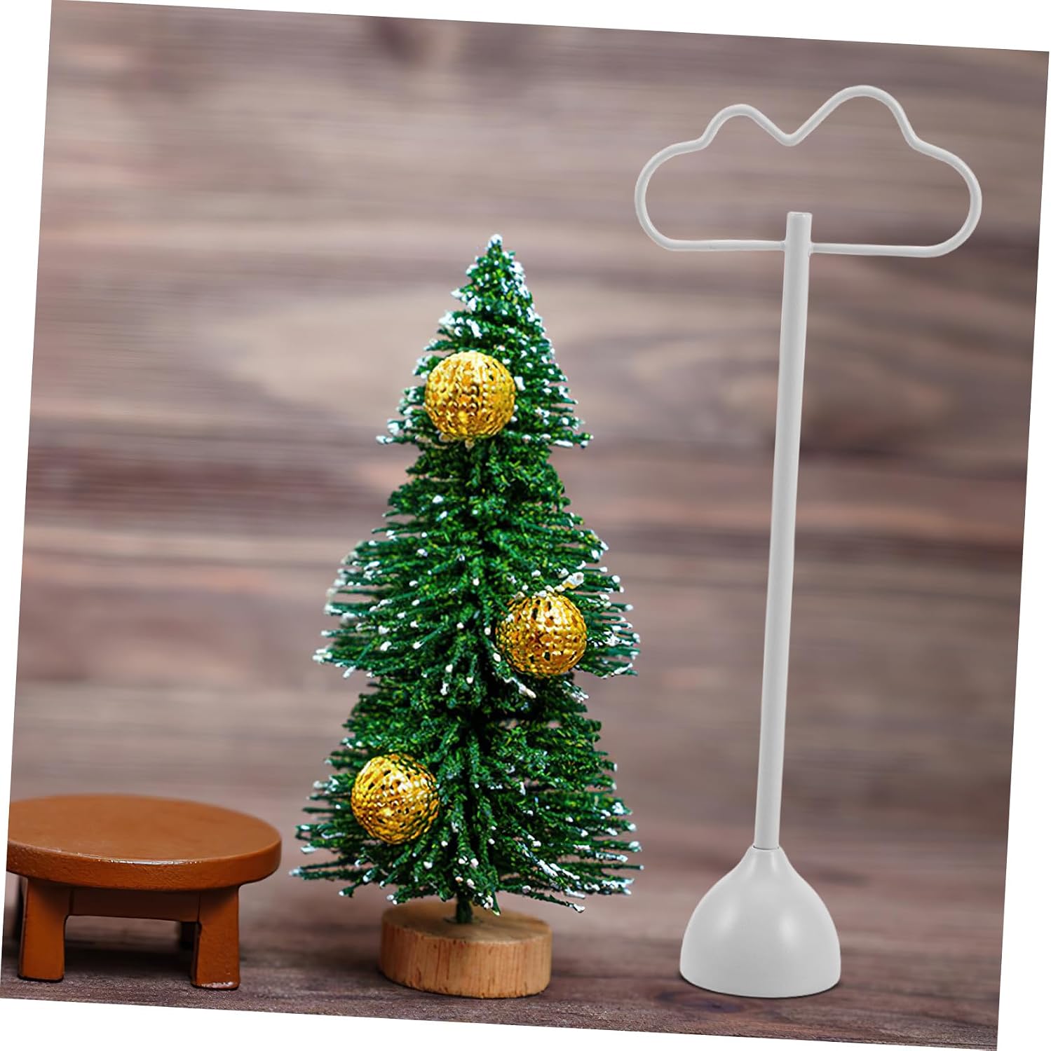 Uonlytech Scale Dollhouse Furniture Alloy Miniature Coat Hanger Storage Stand Decorative Small Rack Clothes Organizer for Dollhouse Accessories