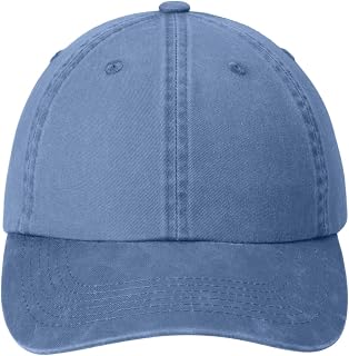 Port Authority Garment-Washed Cap Steel Blue